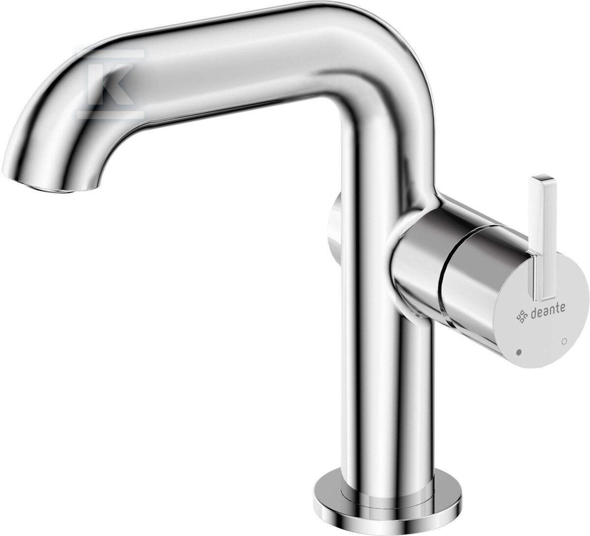 Bateria umywalkowa Silia, chrom, z prostokątną wylewką